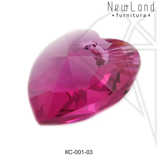 Кристаллы Сваровски сердечки 14 мм (Amethyst)