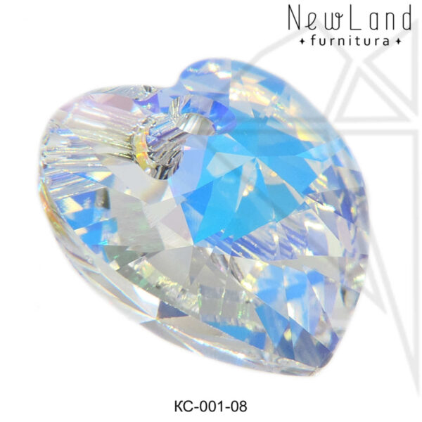 Кристаллы Сваровски сердечки 14 мм (Crystal AB)