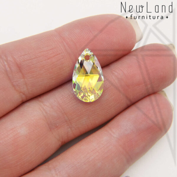 Кристаллы Сваровски капля 16х9 мм (Crystal AB)