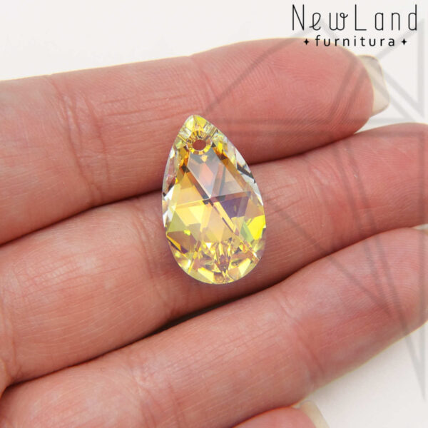 Кристаллы Сваровски капля 22х13 мм (Crystal AB)