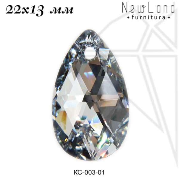 Кристаллы Сваровски капля 22х13 мм (Crystal CAL)