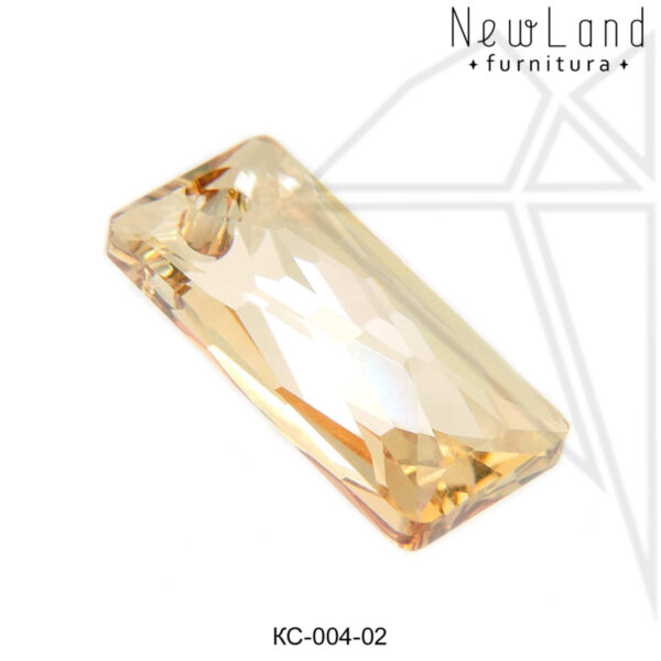 Подвески кристаллы Сваровски 13,5х6 мм (Golden Shadow)
