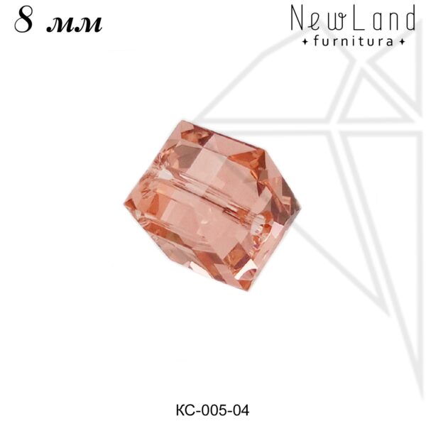 Бусина кристалл Сваровски 8 мм (Rose Peach)