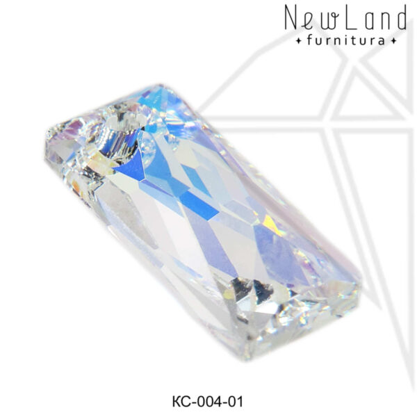 Подвески кристаллы Сваровски 13,5х6 мм (Crystal АВ)