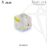 Бусина кристалл Сваровски 8 мм (Crystal АВ)