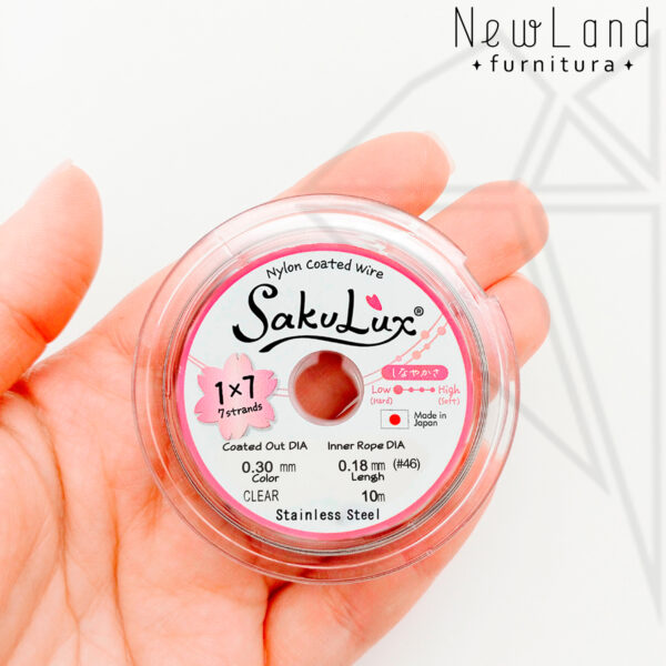 Тросик FLEXY 7 - Sakulux - 0,3 мм (серебро темное) катушка